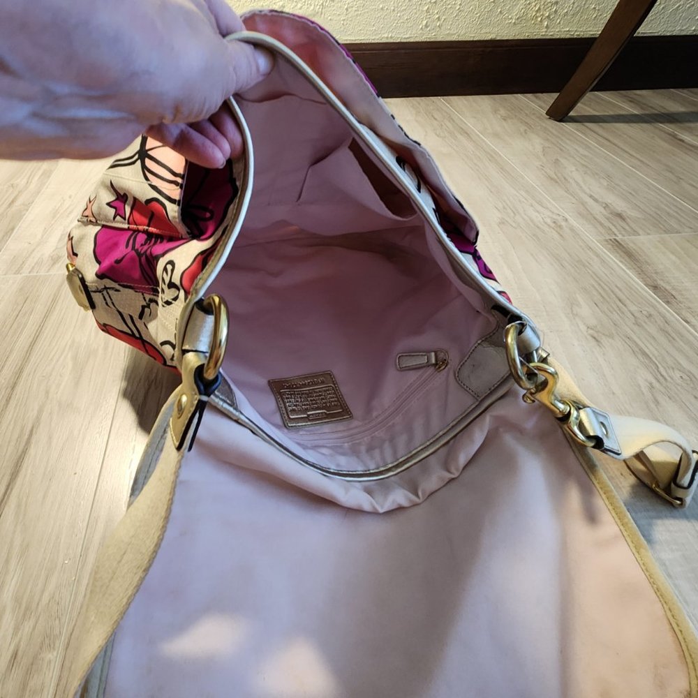 Coach Poppy Kyra Shoulder Bag Purse c - Picture 8 of 14